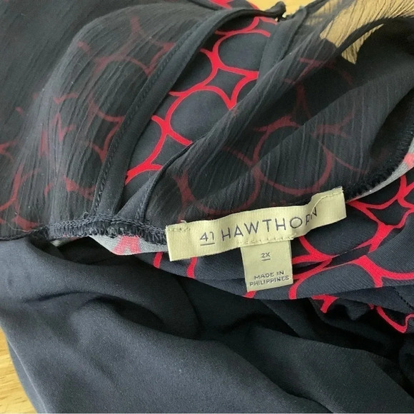 41 Hawthorn Circle Print Colorblock Tank‎ Top Size 2X - Picture 6 of 6